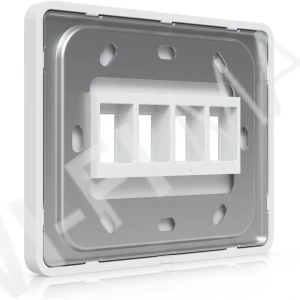 Ubiquiti Horizontal 4-Port Paintable Keystone Wall Plate (4-pack) горизонтальные панели с 4-мя слотами Keystone (4 штуки)