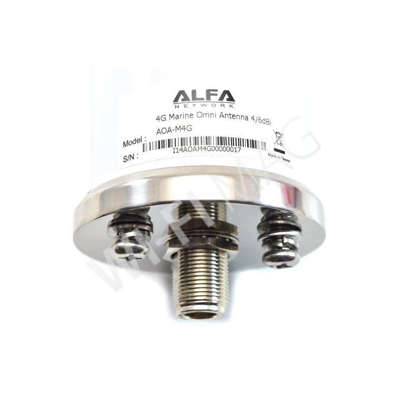 Alfa 4G LTE Outdoor Antenna 6dBi Marine Grade (AOA-M4G) N Female
