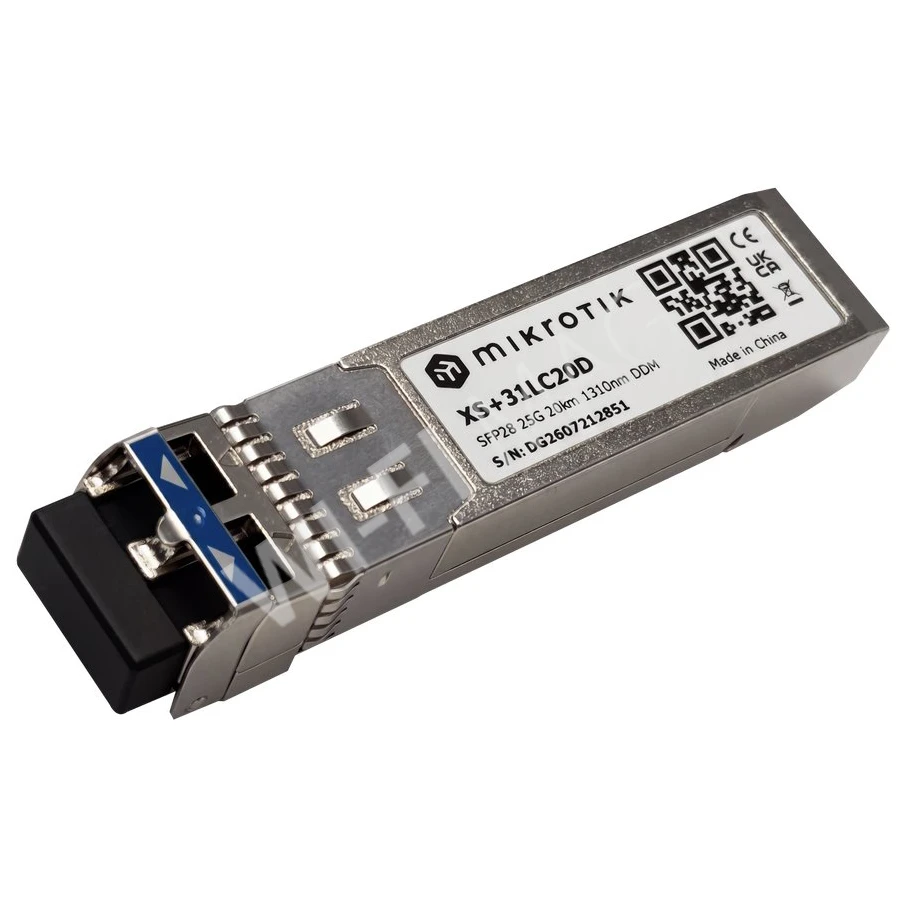 Mikrotik XS+31LC20D, модуль оптический SM 1,25G SFP / 10G SFP+ / 25G SFP28 (1310 нм) до 20 км