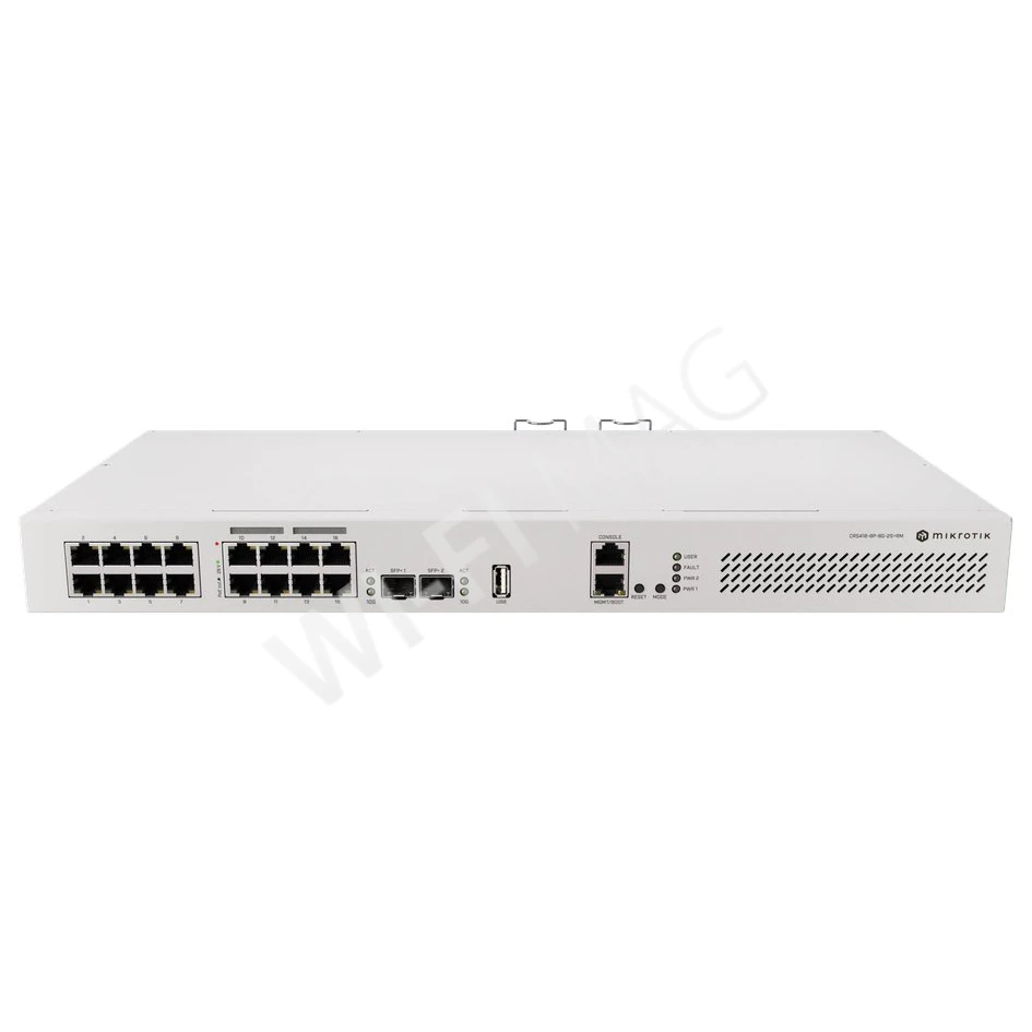 Mikrotik Cloud Router PoE Switch CRS418-8P-8G-2S+RM, коммутатор с функциями маршрутизатора