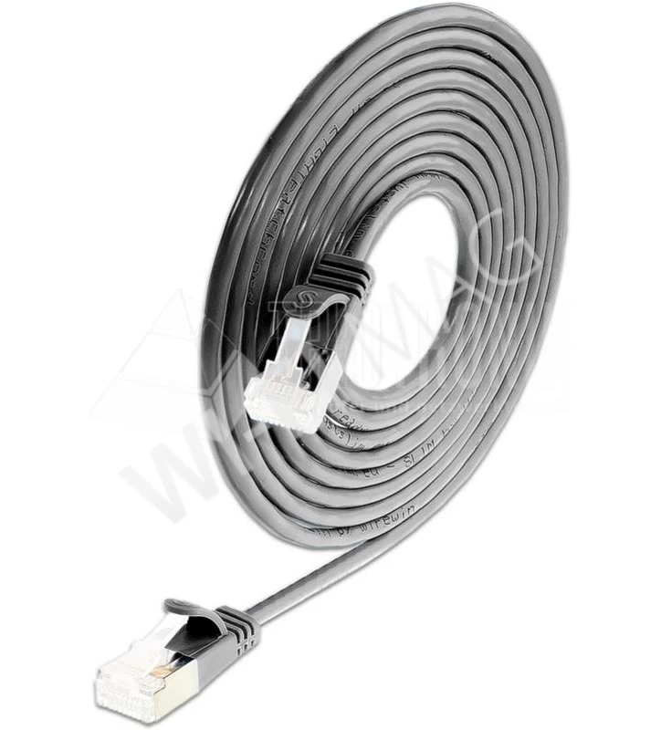 Кабель Wirewin SLIM LIGHT STP Cat.6A, 5.0 м черный