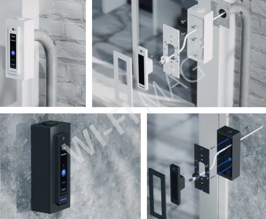 Ubiquiti UniFi Access Reader Pro Junction Box White, белая распределительная коробка для видеодомофонов UA-G2-Pro и UVC-G4 Doorbell Pro PoE Kit