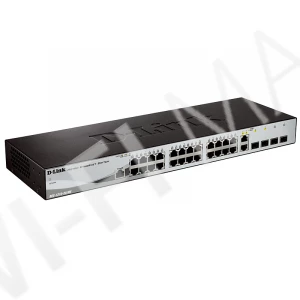 D-Link DES-1210-28/ME/B2B, управляемый коммутатор с 24 портами 10/100 Мбит/с LAN, 2 портами SFP и 2 комбо-портами SFP