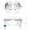 Ubiquiti G6 180 Camera Flush Mount White, белое крепление для скрытого монтажа камеры UVC-G6-180 в стену/потолок Ubiquiti G6 180 Camera Flush Mount White, белое крепление для скрытого монтажа камеры UVC-G6-180 в стену/потолок