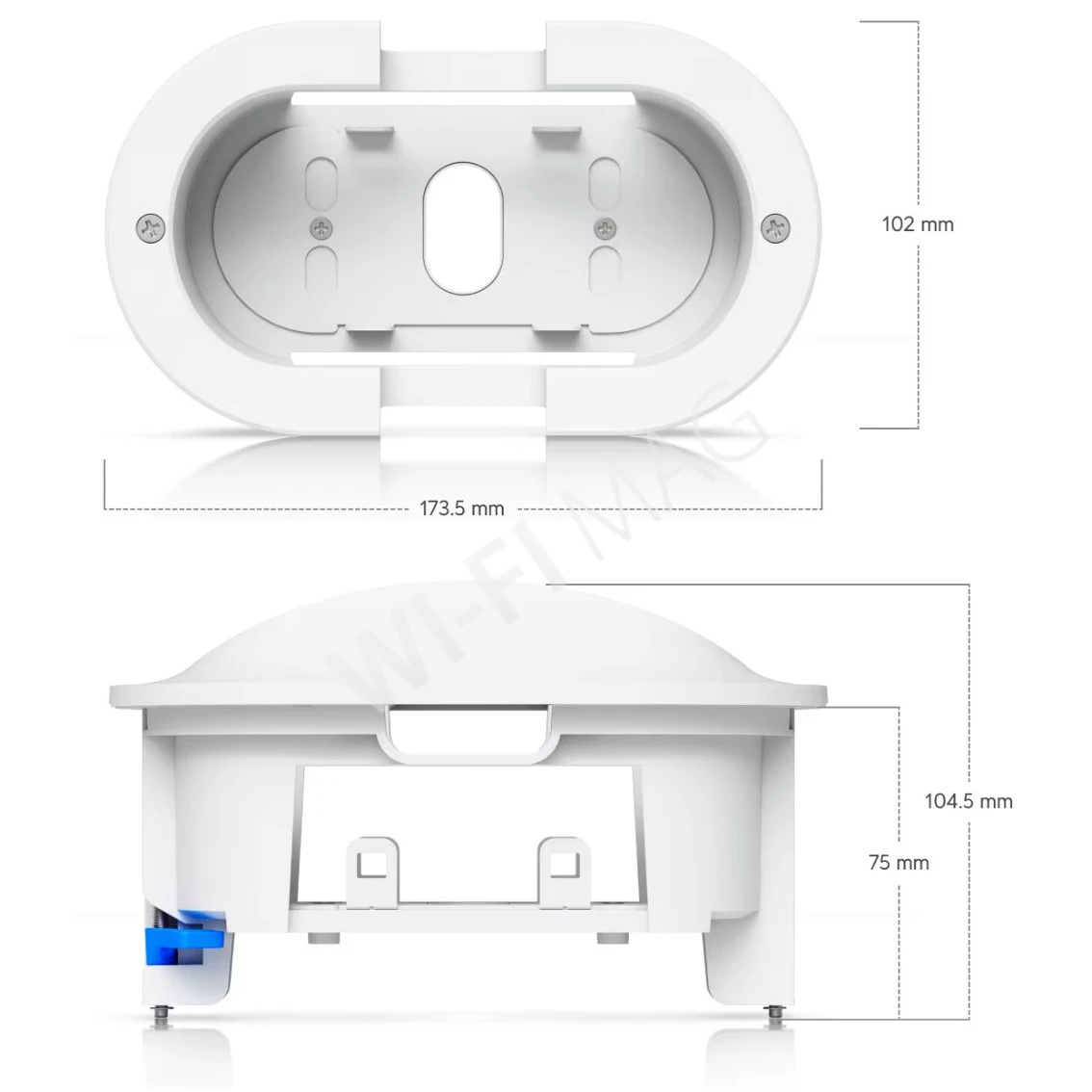 Ubiquiti G6 180 Camera Flush Mount White, белое крепление для скрытого монтажа камеры UVC-G6-180 в стену/потолок