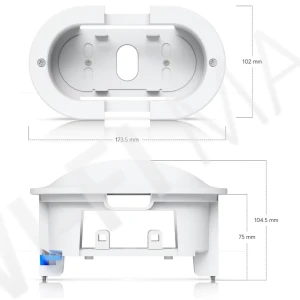Ubiquiti G6 180 Camera Flush Mount White, белое крепление для скрытого монтажа камеры UVC-G6-180 в стену/потолок