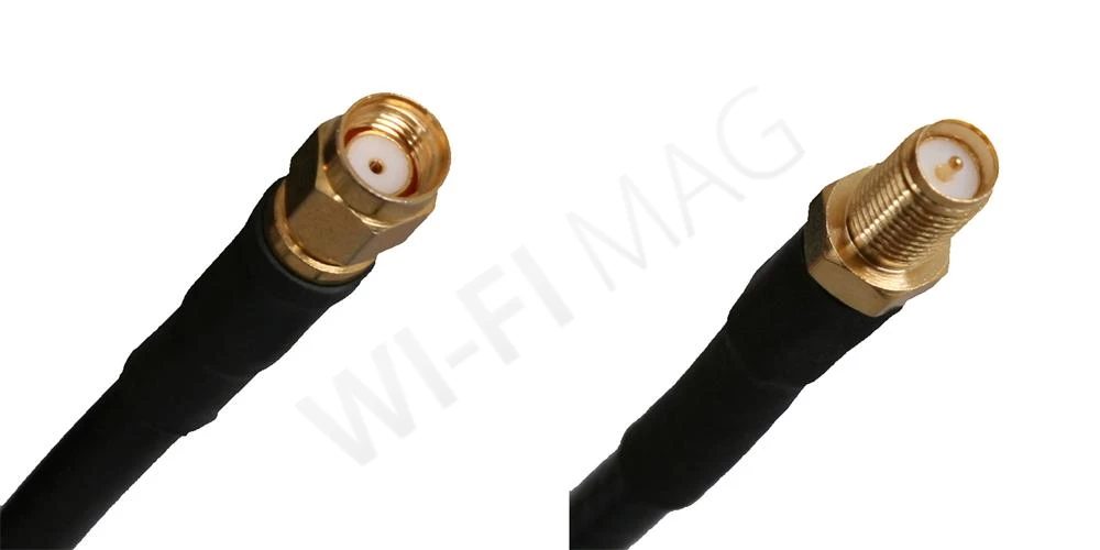 Кабель RP-SMA-Male/RP-SMA-Female RF240, 200 мм