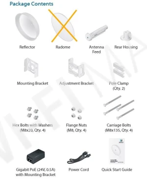 Ubiquiti PowerBeam 5AC ISO Gen2 антенна параболическая активная, уцененный