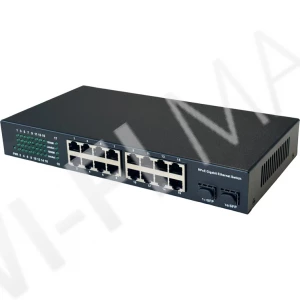Conexpro GPOE-REVS-16, неуправляемый коммутатор с 16 PoE (1 Гбит/с) портами и 2-мя портами SFP