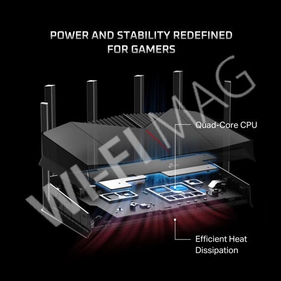 TP-Link Archer GE400 BE6500 Dual-Band Wi-Fi 7 Gaming Router, двухдиапазонный игровой маршрутизатор Wi‑Fi 7