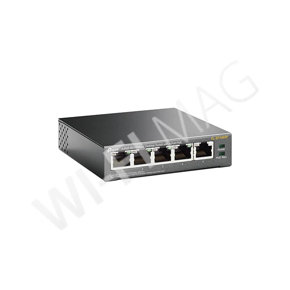 TP-Link TL-SF1005P, 5-портовый (10/100 Мбит/с)  коммутатор с 4 портами PoE+