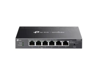 Управляемые коммутаторы с PoE TP-Link ES206GP Omada, 6-портовый RJ45 1 Гбит/с (4 PoE+) управляемый коммутатор