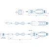 Teltonika Automotive power supply 4-pin, автомобильный блок питания с 4-контактным разъемом (1,5 метра)
