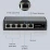 Conexpro GNT-69P51G6, 5-портовый 1 Гбит/с (4 PoE-out, 1 Poe-in) неуправляемый коммутатор