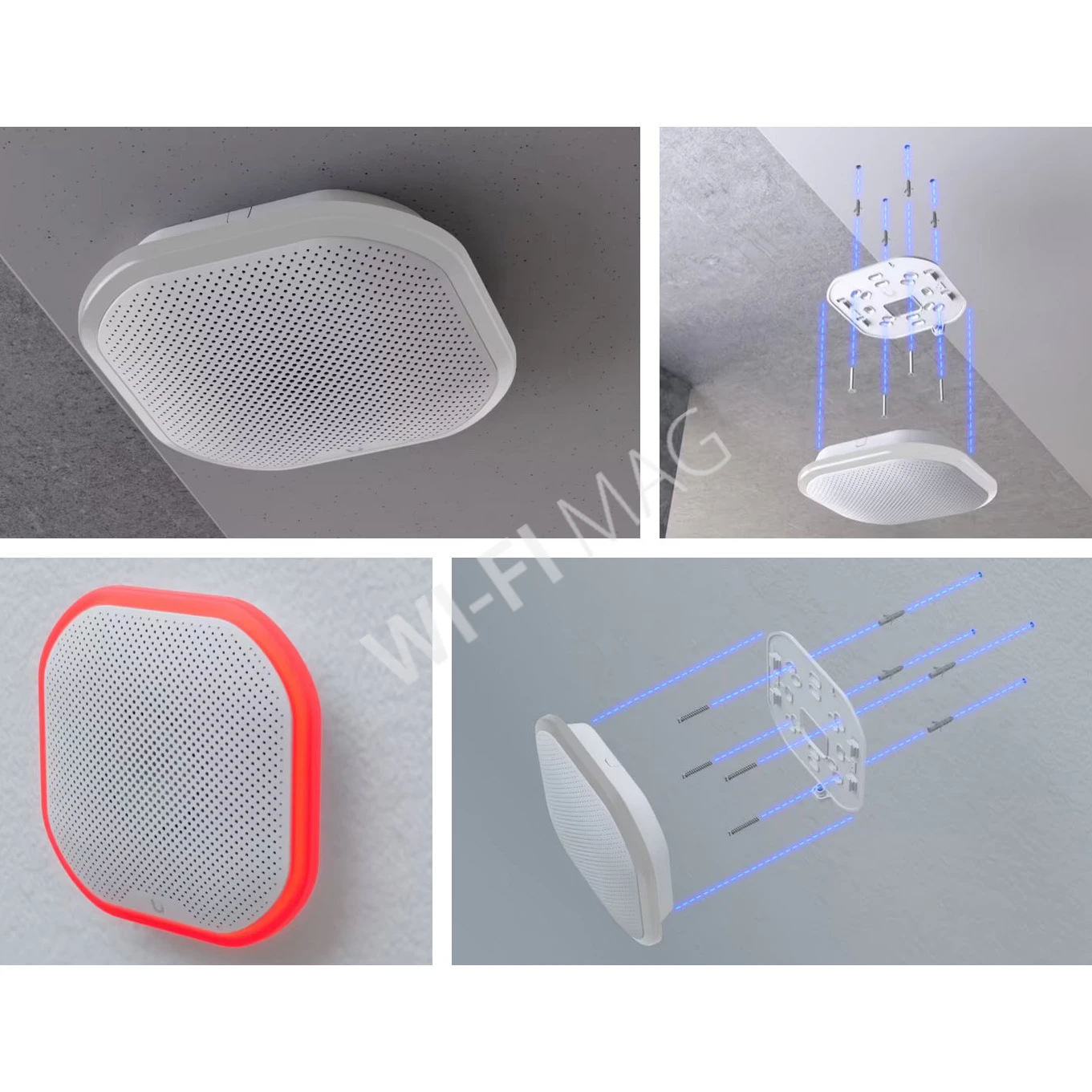 Ubiquiti UniFi Protect Siren SuperLink, всепогодная сирена 110 дБ с подсветкой и питанием от батареи или постоянного тока