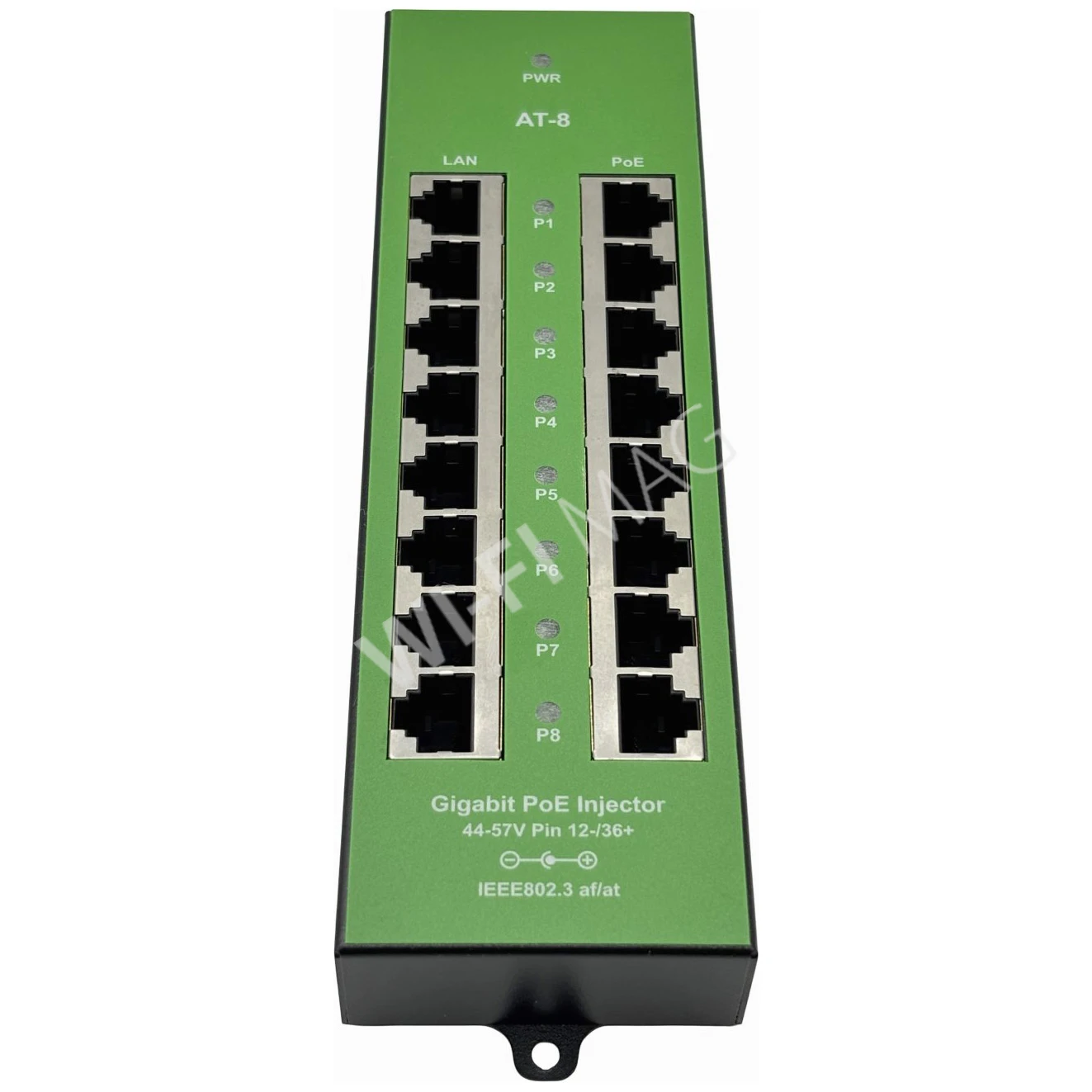 Conexpro POE-PAN8-GBM-AF/AT, 8-портовый гигабитный 802.3af/at PoE-инжектор
