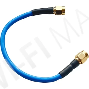Conexpro flexi pigtail, 15cm, RG402, RSMA male - RSMA male синий