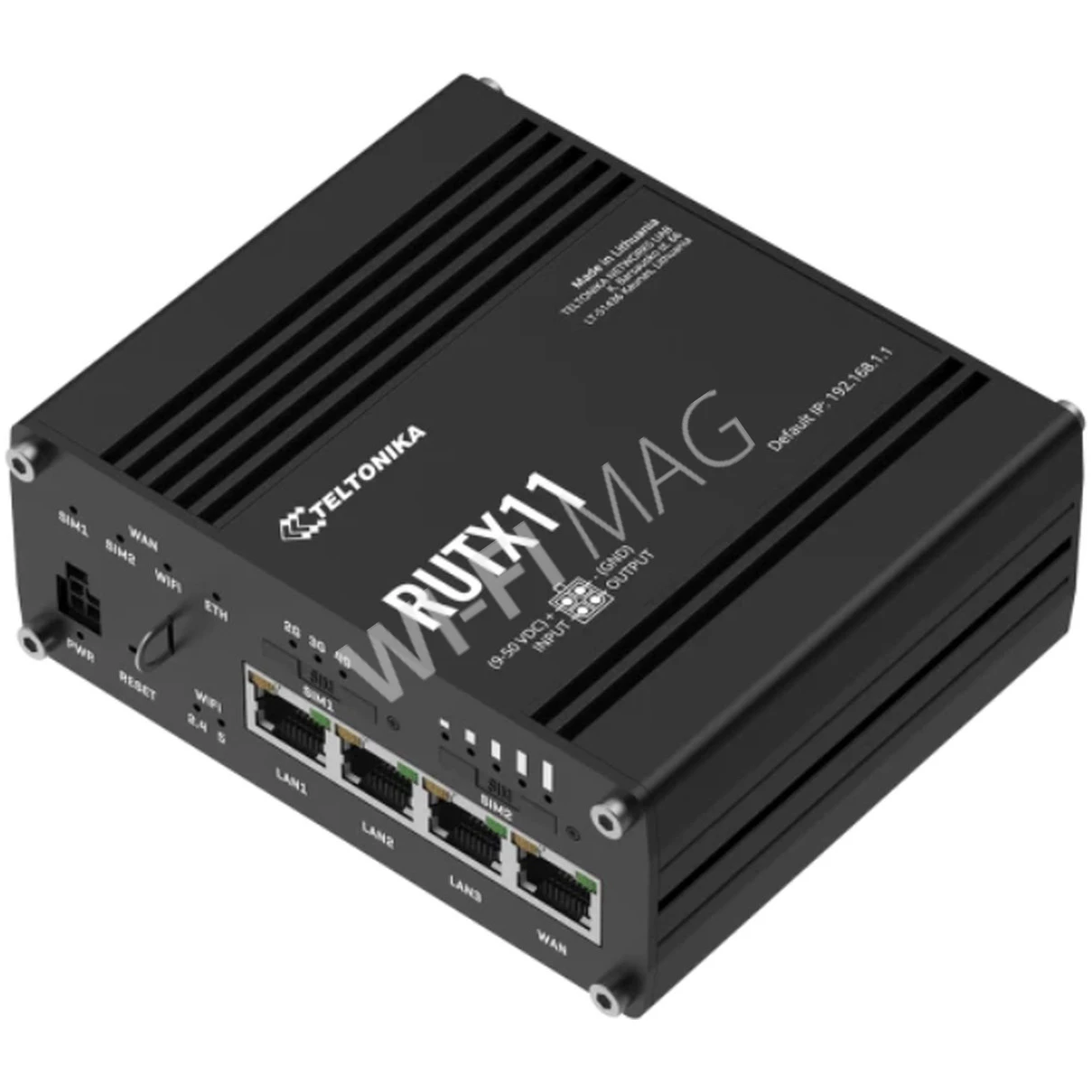 Teltonika RUTX11 WiFi LTE Cat6 Router, LTE Wi-Fi роутер с GPS и Bluetooth