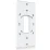 Ubiquiti Doorbell Lite Gang Box Mounting Plate White, белая монтажная пластина для видеодомофона UVC-Doorbell-Lite