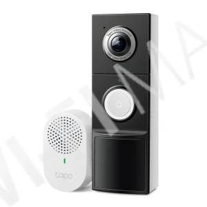 TP-Link Tapo D235, уличный видеодомофон 5 Мп с питанием от батареи или кабеля со звонком