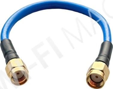 Conexpro flexi pigtail, 15cm, RG402, RSMA male - RSMA male синий