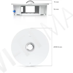Ubiquiti UniFi G6 Pro 360 Flush Mount White, белое крепление для скрытого монтажа камер UVC-G6-Pro-360 в стену/потолок