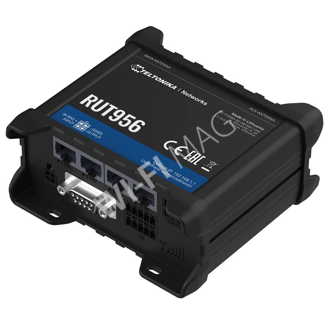 Teltonika RUT956 4G/LTE Wi-Fi Router, промышленный сотовый маршрутизатор