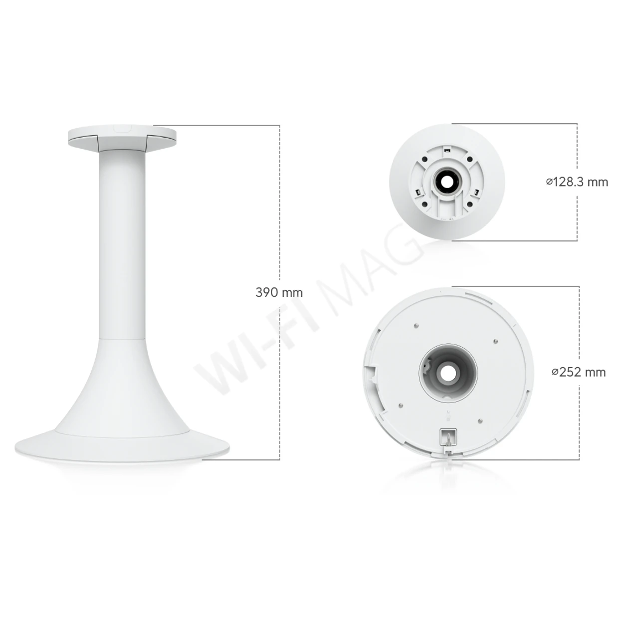 Ubiquiti AI Multi Sensor 4 Camera Pendant Mount White, белый подвесной кронштейн для камер UVC-AI-MS-4