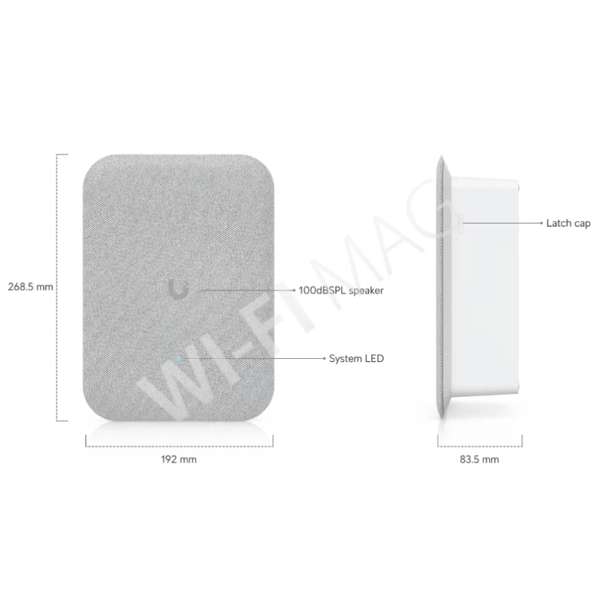 Ubiquiti UniFi Protect AI Speaker, динамик PoE++ мощностью 100 дБ