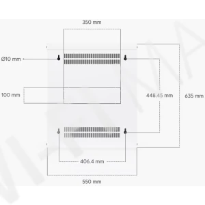 Ubiquiti 12U Rack Cabinet Perforated Front Door (450 мм) стоечный шкаф 12U с 2-мя вентиляторами и перфорированной дверцей