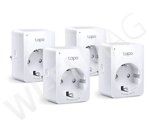 TP-Link Tapo P100 (4-pack), умная мини Wi-Fi розетка (комплект из 4-х штук)