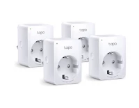 Безопасность. Контроль доступа TP-Link Tapo P100 (4-pack), умная мини Wi-Fi розетка (комплект из 4-х штук)