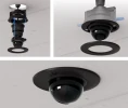 Ubiquiti UniFi G5 Dome Ultra Flush Mount Black, черное крепление с дымчатым куполом для скрытого монтажа камеры UVC-G5-Dome-Ultra в стену/потолок