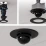 Ubiquiti UniFi G5 Dome Ultra Flush Mount Black, черное крепление с дымчатым куполом для скрытого монтажа камеры UVC-G5-Dome-Ultra в стену/потолок