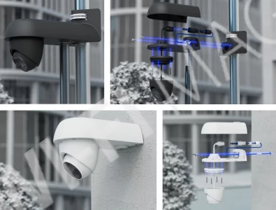 Ubiquiti UniFi Camera Arm Mount Black, черное крепление для установки к стене/углу/столбу камеры UVC-G5-Turret-Ultra