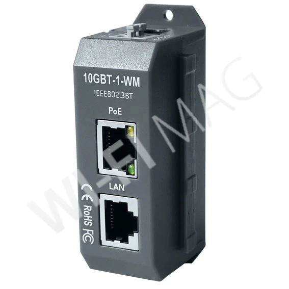 Блок питания 10GBT-1-WM 802.3af/at/bt, 90W, 10 Gigabit PoE Injector инжектор питания
