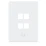 Ubiquiti Vertical 4-Port Paintable Keystone Wall Plate (4-pack) вертикальные панели с 4-мя слотами Keystone (4 штуки)
