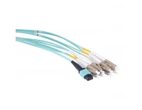 Masterlan fiber optic MPO patch cord, MPOupc female/4xLCupc duplex, MM, OM4, 8, Typ B, 1m, оптический патч-корд