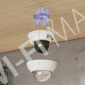 Ubiquiti UniFi G6 Edge Dome Camera, 8 Мп уличная PoE+ с микрофоном и ночным видением белая IP-видеокамера