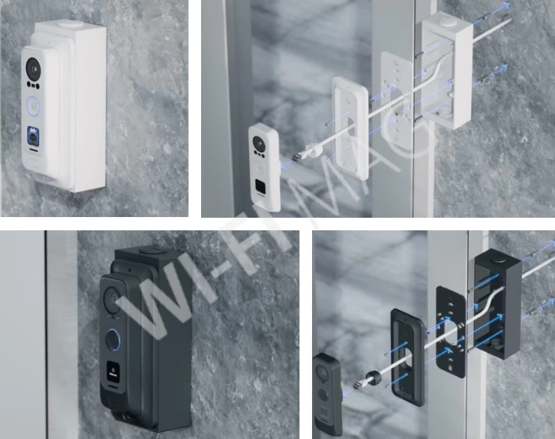 Ubiquiti UniFi Access Reader Pro Junction Box White, белая распределительная коробка для видеодомофонов UA-G2-Pro и UVC-G4 Doorbell Pro PoE Kit