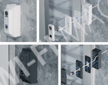 Ubiquiti UniFi Access Reader Pro Junction Box White, белая распределительная коробка для видеодомофонов UA-G2-Pro и UVC-G4 Doorbell Pro PoE Kit