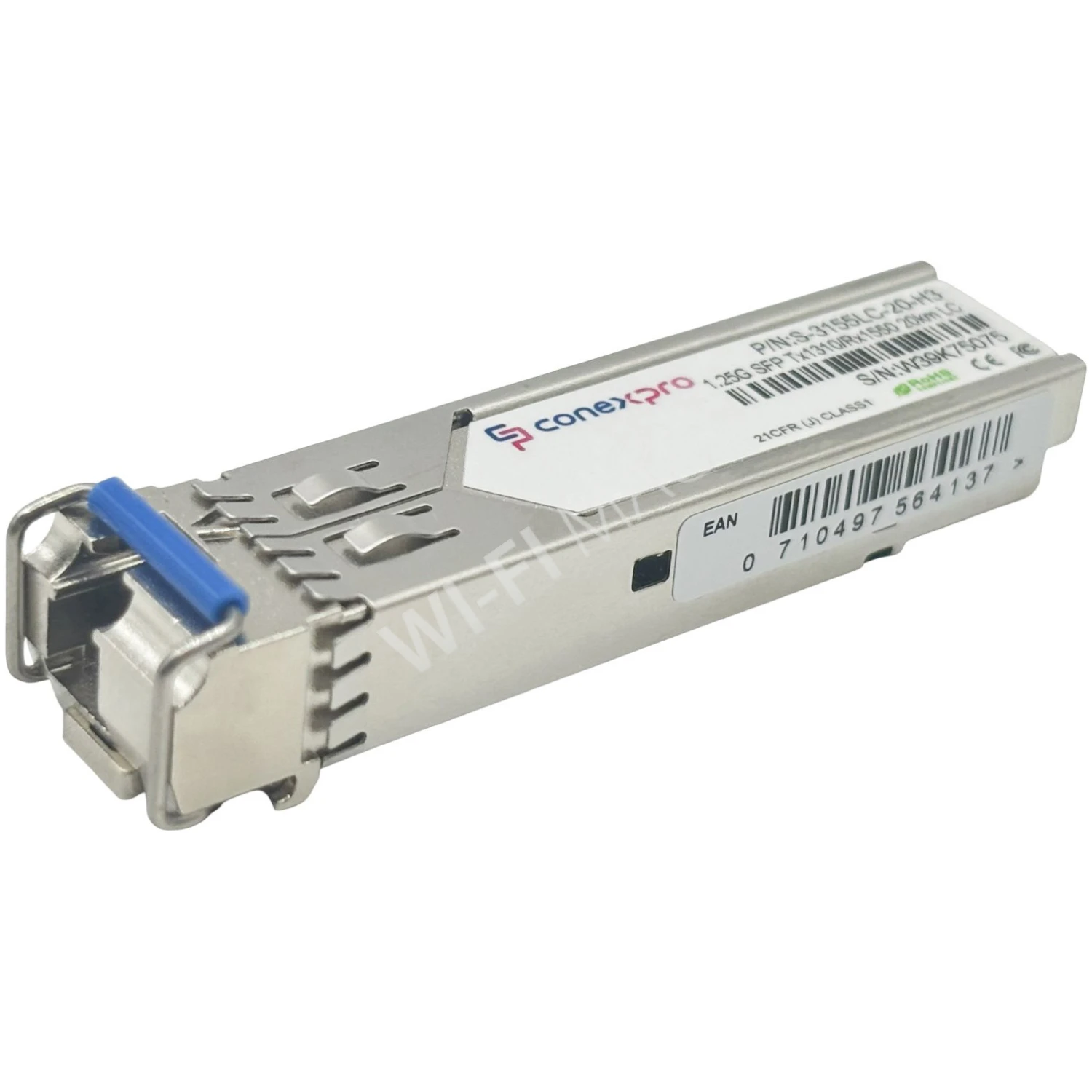 Conexpro S-3155LC-20-H3 модуль SFP Single Mode, 1.25 Гбит/с, LC, WDM/BiDi, 20 км (Tx=1310/Rx=1550) DDM - H3C