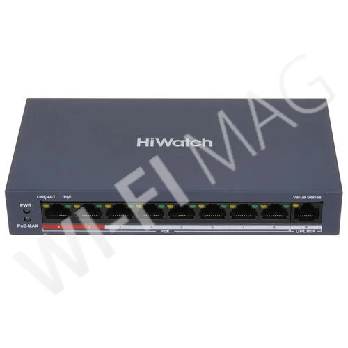 Hikvision SWT-1326P, управляемый коммутатор с 24-мя 100 Мбит/с PoE RJ45 и 2-мя комбинированными портами Gigabit