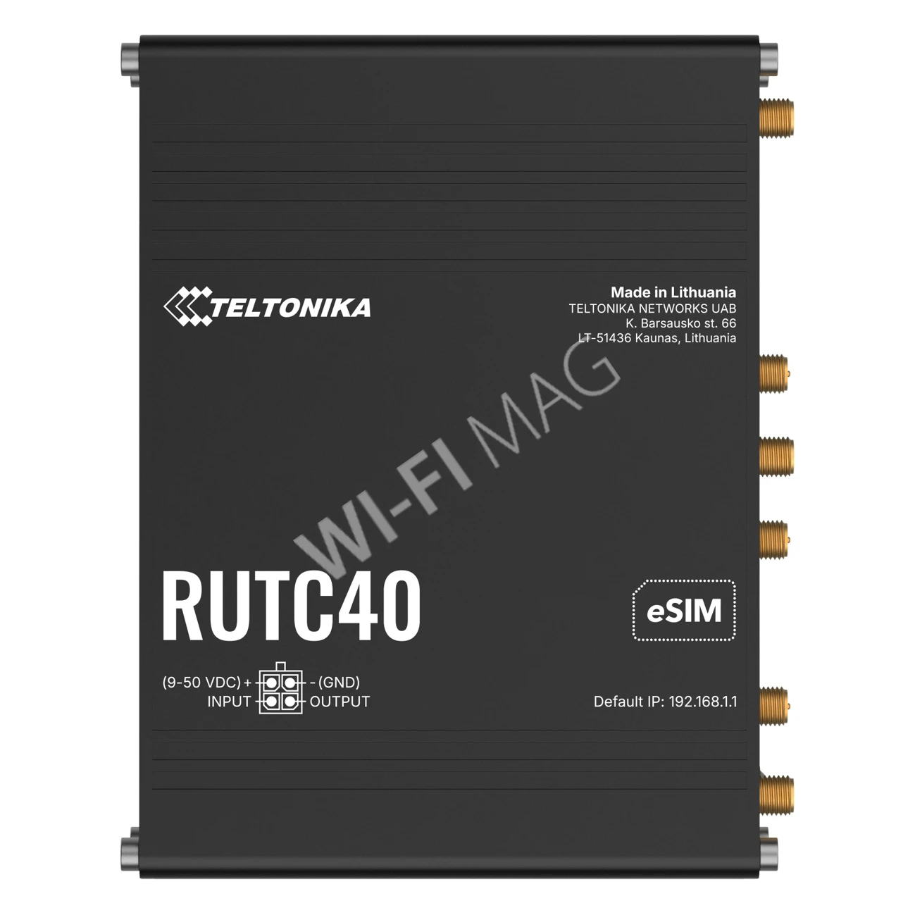 Teltonika RUTC40, двухдиапазонный промышленный маршрутизатор 4G Cat 4 Wi-Fi 6