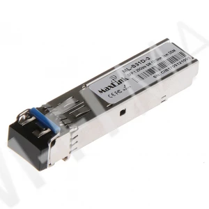 Max Link 1.25G SFP industrial optical module, SM, 1310nm, 3km, 2xLC connector, DDM, оптический модуль
