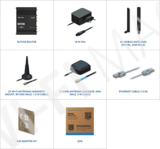 Teltonika RUTX50 Industrial 5G Router 2 SIM, промышленный сотовый маршрутизатор Wi-Fi 5
