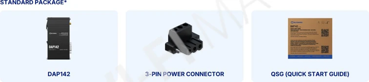 Teltonika DAP142 беспроводная точка доступа Wi-Fi 4