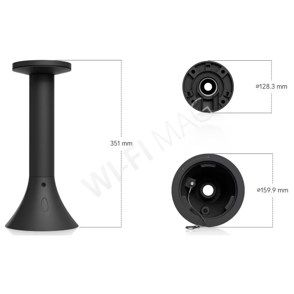 Ubiquiti AI PTZ Precision Pendant Mount Black, черный подвесной кронштейн для камер UVC-AI-PTZ-Precision