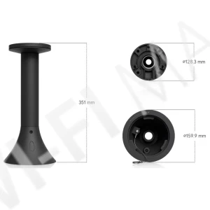 Ubiquiti AI PTZ Precision Pendant Mount Black, черный подвесной кронштейн для камер UVC-AI-PTZ-Precision