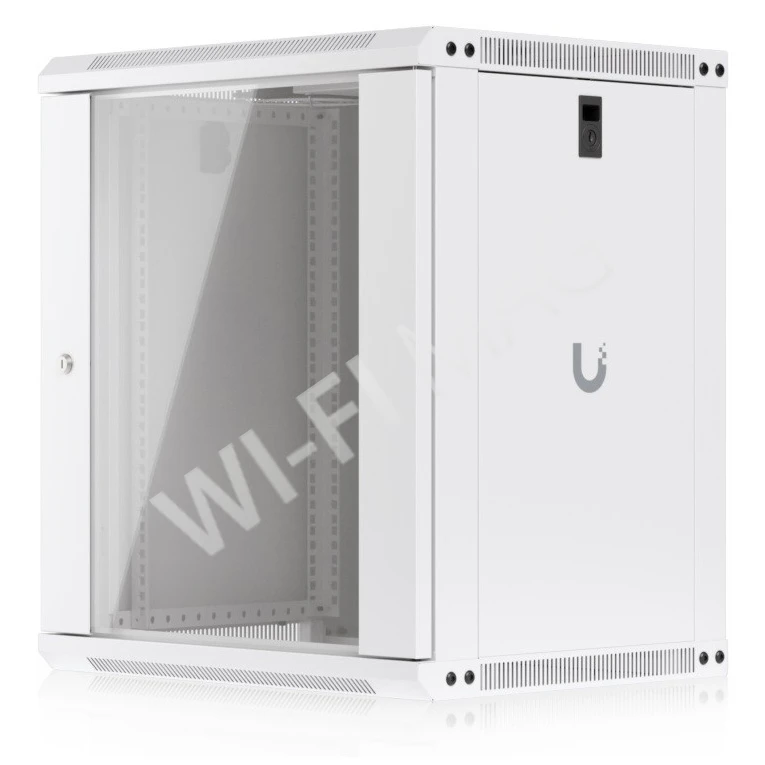 Ubiquiti 12U Rack Cabinet Glass Front Door (450 мм) стоечный шкаф 12U с 2-мя вентиляторами и стеклянной дверцей